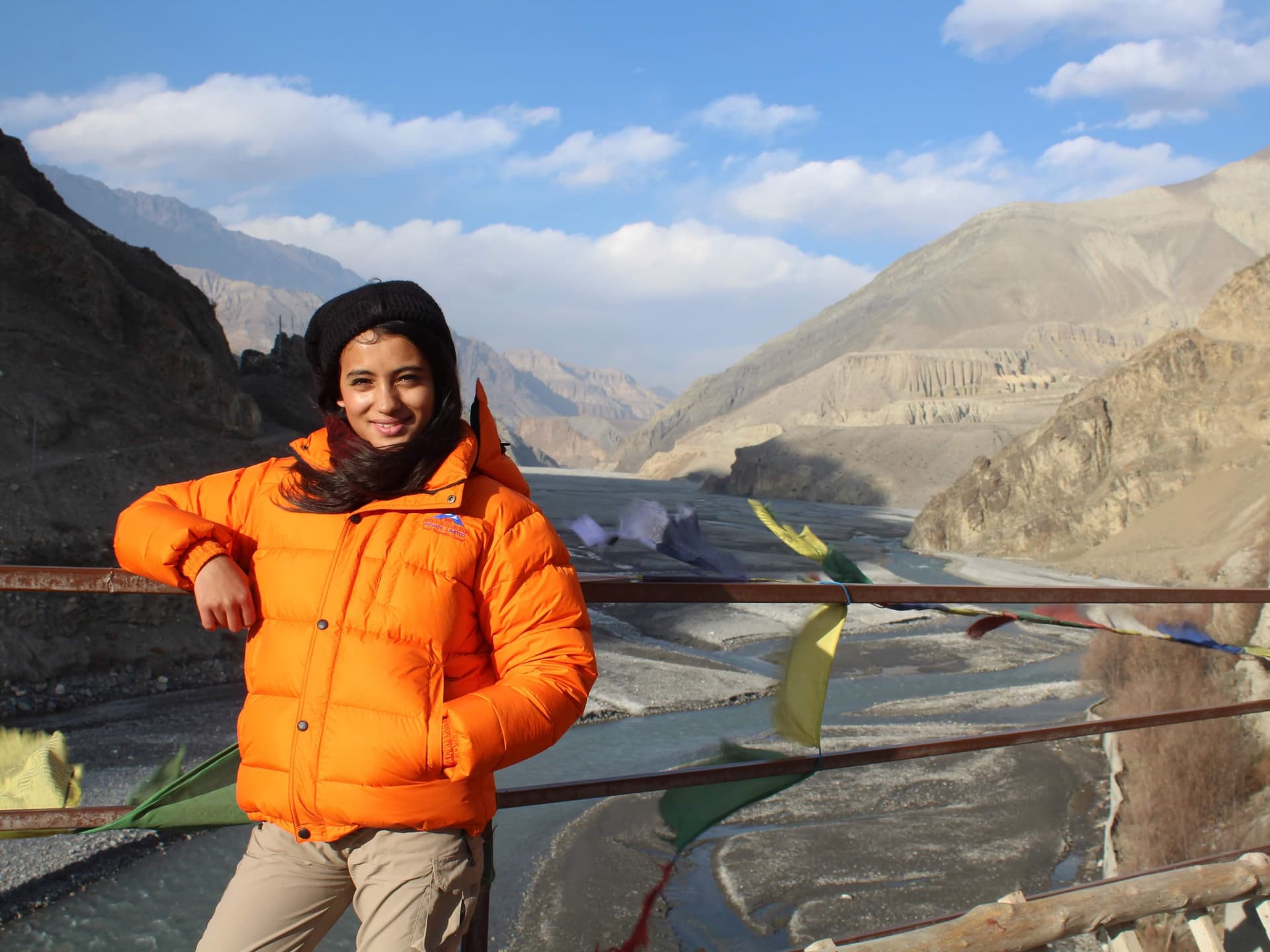 Kaligandaki river on background
